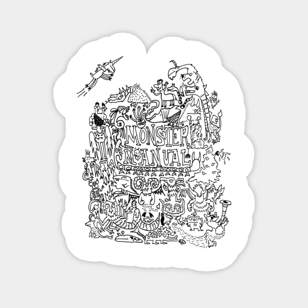 Wearable Monster Manual Sticker by tomangleberger
